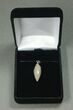 Green Agatized Dinosaur Bone (Gembone) Twist Pendant #54082-4